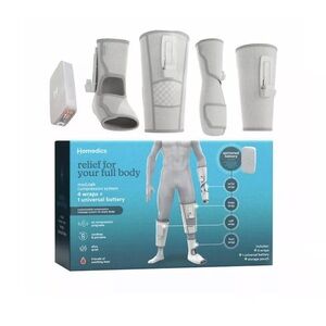 Homedics Modulair Compression System Body Relief 4 Wraps+1 Controller New